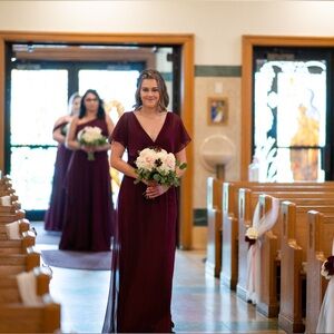 Kennedy Blue Bordeaux Bridesmaid Dress